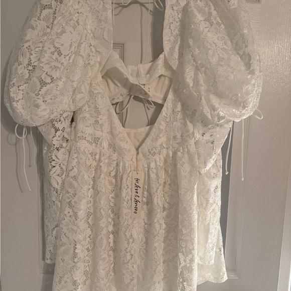 For Love and Lemons Frances Puff Sleeve Mini - Picture 4 of 6